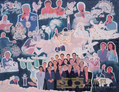 景柯文 1997—1998年作 香港回归 146×113cm